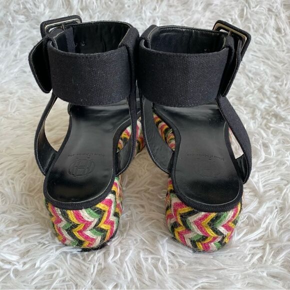 House of Harlow 1960 x REVOLVE Black Aiden Espadrille Sandals Size 6 - Picture 3 of 9
